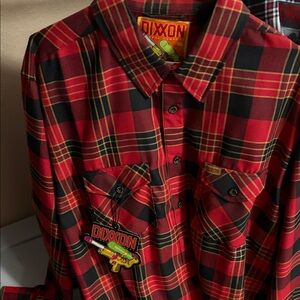 DIXXON Red and Black Checkered Men's Shirt